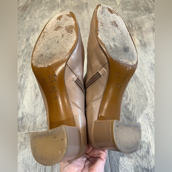 By Far tan neutral leather Sofia ankle boots - Picture 6 of 6